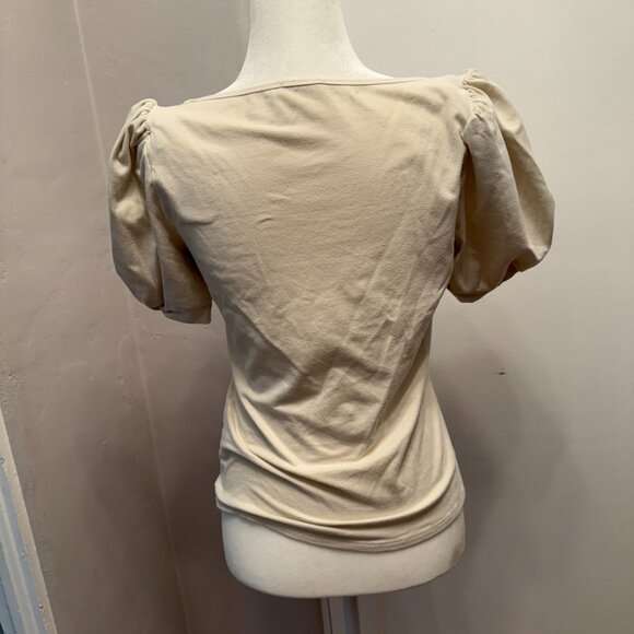 Reformation Francis Knit Top in Ivory Size L - Picture 4 of 4